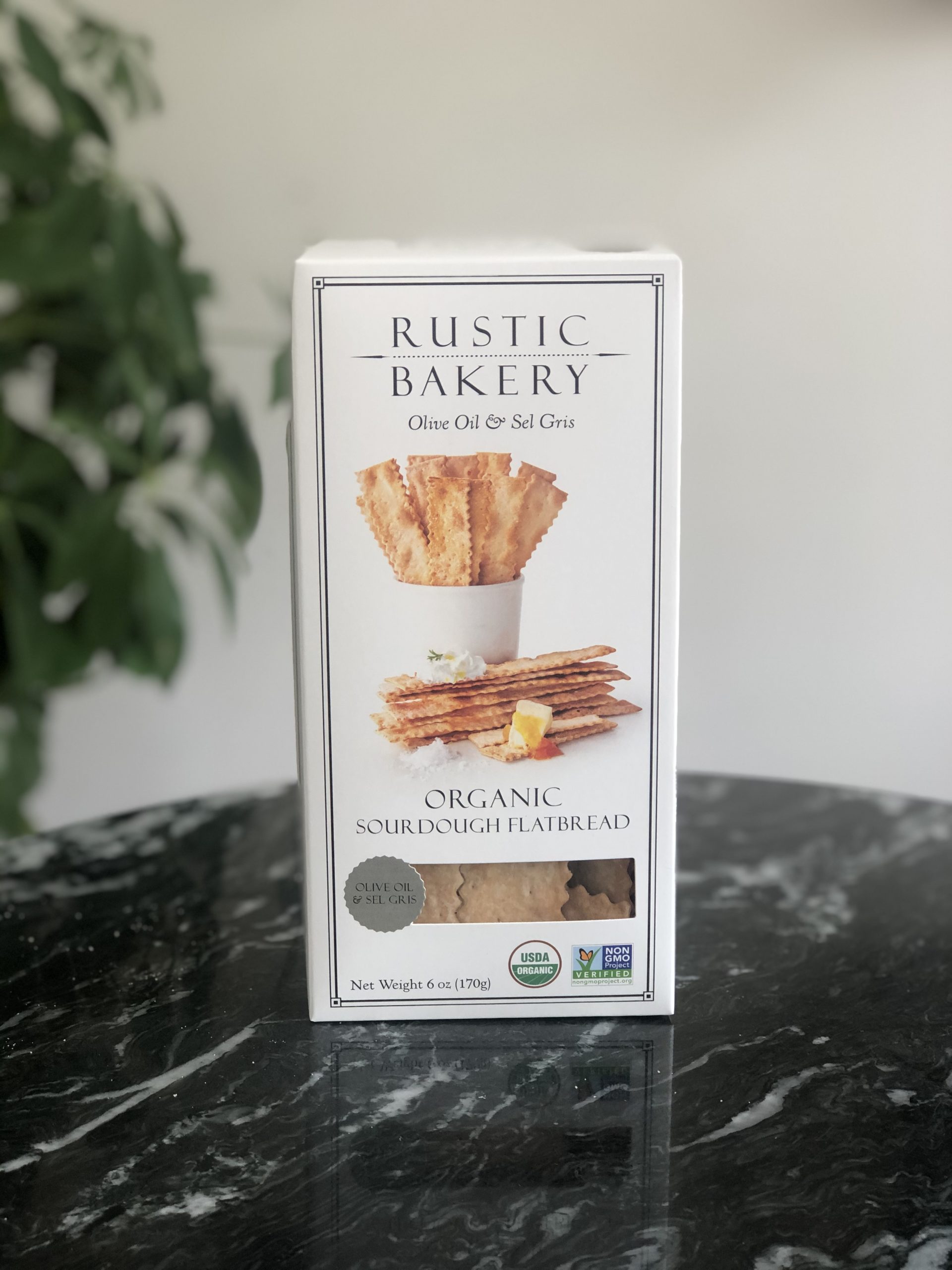 Rustic Bakery crackers with Olive Oil Dom's Cheese